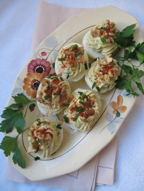 Oeufs mimosa au Roquefort Oeufs mimosa au Roquefort