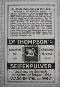 Sammelbild Berühmte Herrscher und ihre Zeit: Ludwig II. (Dr Thompson's Seifenpulver)