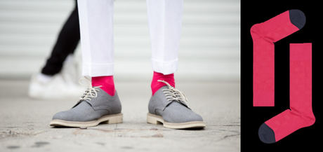 6 raisons de porter des chaussettes funs et colorées Chaussettes rose pour homme stylée et confortables by Happy Socks