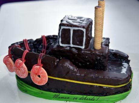 Le gâteau bateau en 3 D