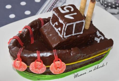 Gâteau bateau 3D