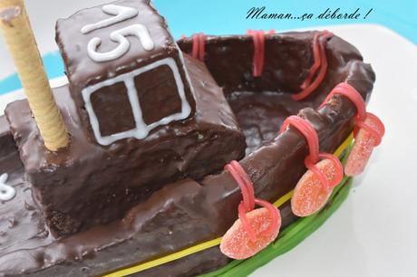 Le gâteau bateau en 3 D