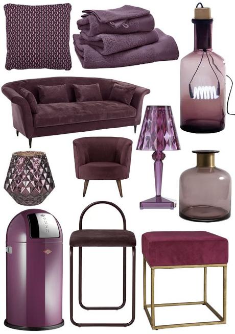 meuble couleur prune dans décoration intérieure blog clem around the corner