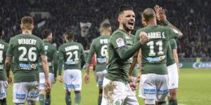 Derniers matchs de la 30ème journée en images La joie de Rémy Cabella, auteur d'un excellent match, après son but face à Guingamp
