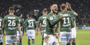 La joie de Rémy Cabella, auteur d'un excellent match, après son but face à Guingamp