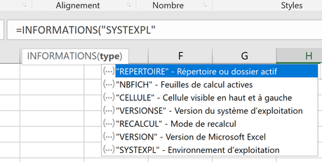 INFORMATIONS SYSTEME EXPLOITATION