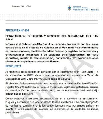 ARA San Juan : déclassification d'un document par le Premier ministre [Actu]