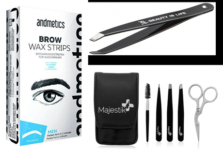 Accessoires pour épilation sourcils homme