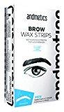 Andmetics - Bandes de cire 100% HOMME pour sourcils, contours de l'oeil, lèvre supérieure, etc.