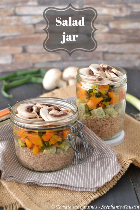 Salad jar {tofu, sarrasin, butternut} Salad jar