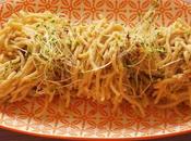 Spaghettis faux houmos graines germées (Vegan)