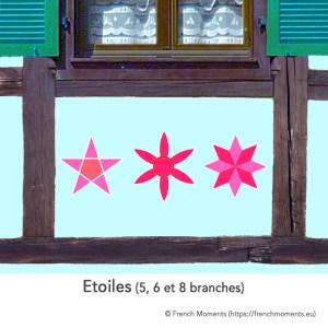Etoiles à 5, 6 et 7 branches © French Moments