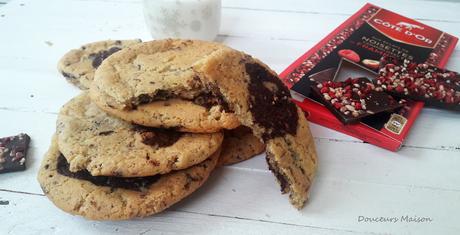 Cookies au Chocolat Noisettes Framboises Côte d'Or   dans DESSERTS cookies-cote-dor