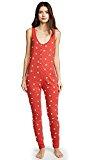 Wildfox Women's Falling hearts Jumpsuit, Red Flare, X-Small