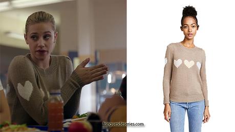 RIVERDALE : Hearts sweater for Betty in s2ep16