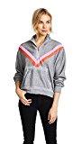 Wildfox Women's Sweetheart Track Stripe Jacket, Heather, X-Small
