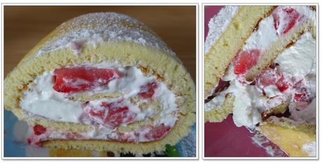 Gâteau roulé aux fraises Gâteau roulé aux fraises