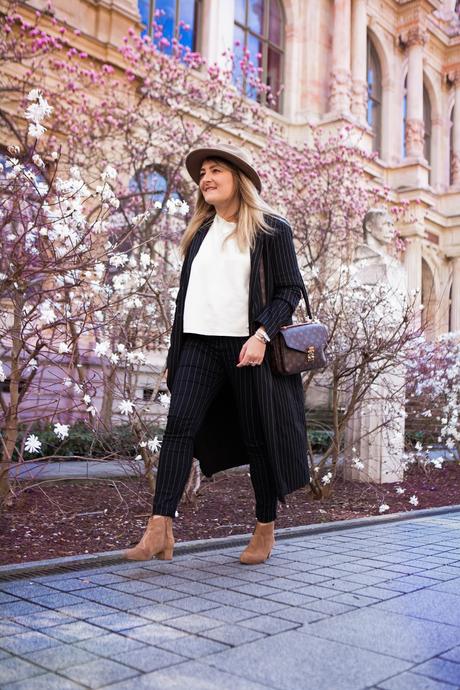 La Garçonne manteau long rayé pimkie parisgrenoble