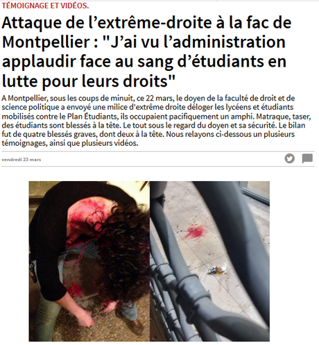 Le doyen de la fac de droit de #Montpellier a du sang sur les mains : il doit démissionner ! #antifa