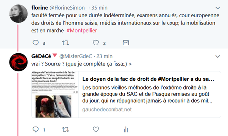Le doyen de la fac de droit de #Montpellier a du sang sur les mains : il doit démissionner ! #antifa Le doyen de la fac de droit de #Montpellier a du sang sur les mains : il doit démissionner ! #antifa