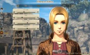 Test Attack on Titan 2 pc xbox one switch ps4 character editor fr3