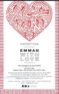 Exposition EMMAN WITH LOVE – 5/8 Avril 2018 -Espace Léon Exposition EMMAN WITH LOVE – 5/8 Avril 2018 -Espace Léon