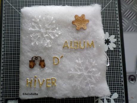 Mini album scrapbooking hiver