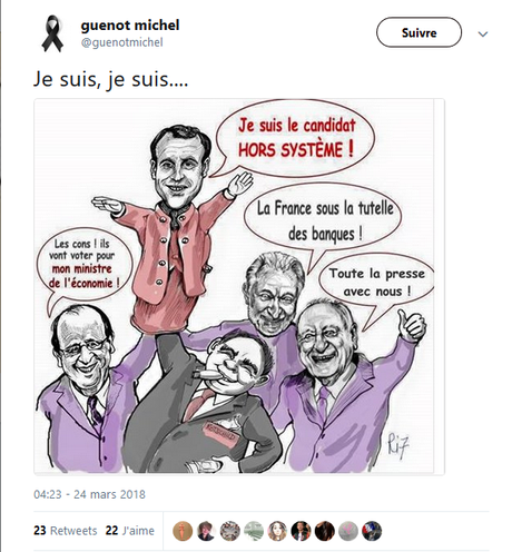 ce moment pénible où des « insoumis » propagent du #Ri7 #racisme #antifa