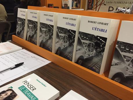 L'établi, de Robert Linhart, lu par Guillaume Gilliet dans la Librairie L'établi d'Alfortville (94) IMG_4022