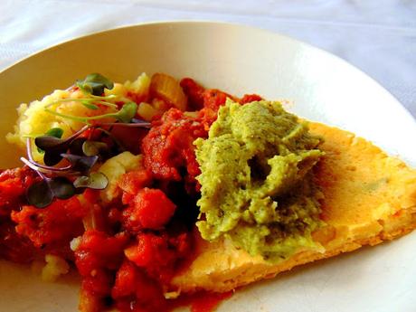 Omelette végétale aux tomates