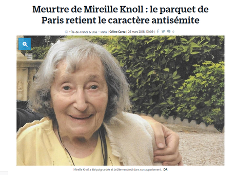 meurtre de Mireille Knoll : ni oubli, ni pardon #antisemitisme #antifa