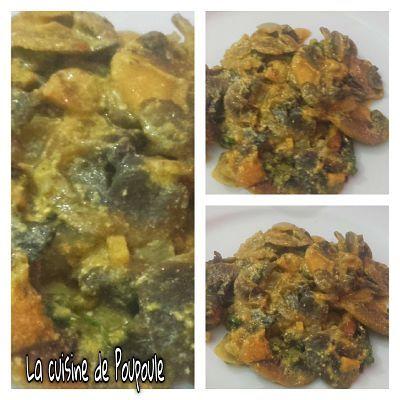 Champignons à la crème de curry