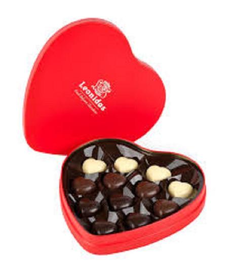 chocolats en forme de coeur pour la fête des mères