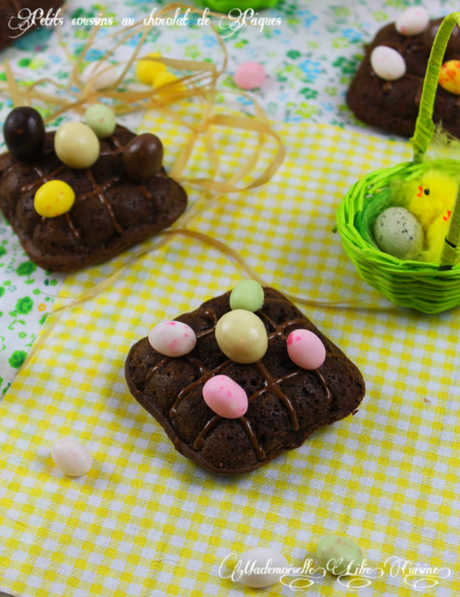 Petits coussins au chocolat pour Pâques 