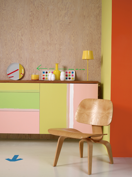 buffet diy couleur pastel deco coloree personnaliser meuble ikea