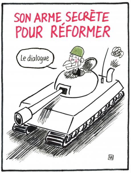 webzine,bd,zébra,fanzine,gratuit,bande-dessinée,caricature,emmanuel macron,char,réforme,dessin,presse,satirique,editorial cartoon,énigmatique lb,siné-mensuel