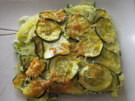 gratin de courgettes léger