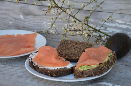 Tartine de saumon fumé