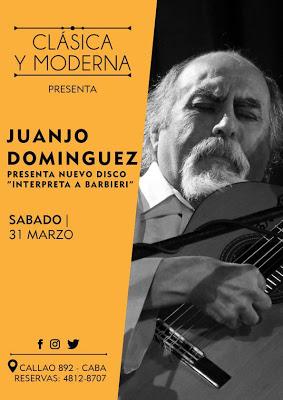 Juanjo Domínguez rend hommage à Barbieri ce soir à Clásica y Moderna [à l'affiche]