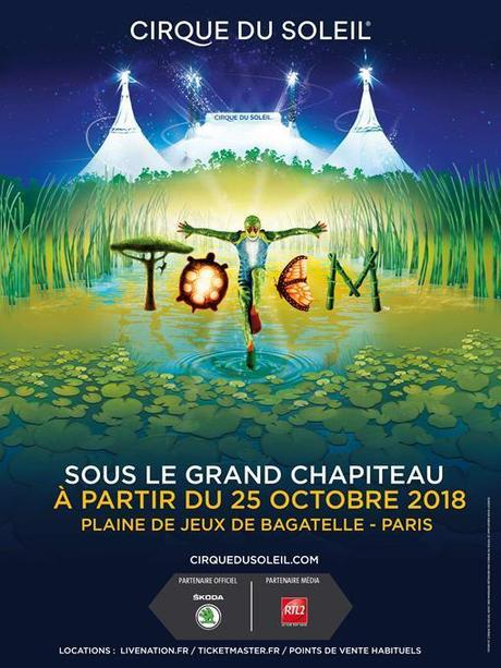 Le Cirque du Soleil de Retour à Paris avec son nouveau Spectacle TOTEM à partir du 25 Octobre 2018