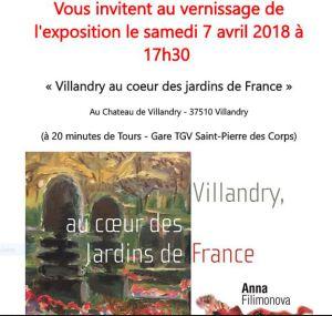 Château de VILLANDRY  exposition Anna FILIMONOVA « Au coeur des Jardins de France »