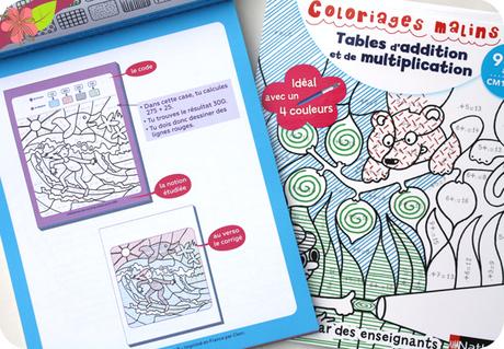 Coloriages malins - mathématiques - éditions Nathan
