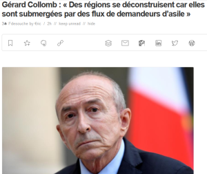 Gérard #Collomb, star de la #fachosphère  (« faire barrage », qu’ils disaient….) #PJLAsileImmigration