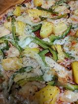 Pizza poivron-poulet-ananas