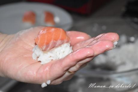Makis et sushis au saumon