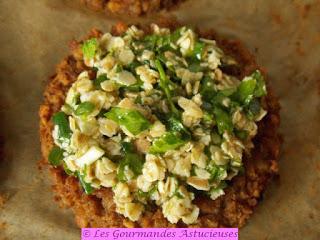 Galettes lentilles-boulgour-sarrasin-épinards à la croûte d'herbes (Vegan)