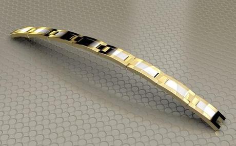 cao du projet de bracelet deux ors pour homme en or 18k