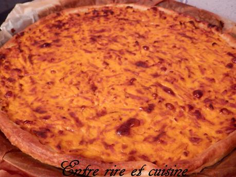 Quiche au potimarron et jambon à la ricotta