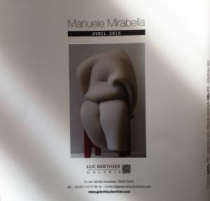 Galerie Luc BERTHIER  exposition Manuele Mirabella Avril 2018