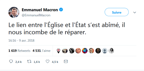 Après les autocars-Macron, les églises-Macron